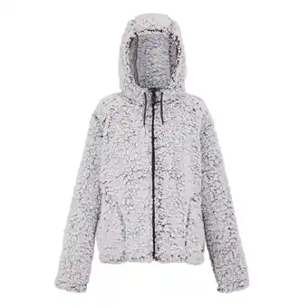 Decathlon Dames Zelpha Fluffy Fleecejas met capuchon (Diepe pruim) aanbieding