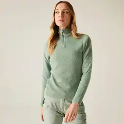 Decathlon Blindside isolerende tussenlaag voor dames met 1/4 ritssluiting en stretchstof aanbieding