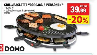 Hubo Grill Raclette aanbieding