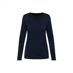 Decathlon Dames t-shirt met suprima v-hals en lange mouwen Kariban Premium aanbieding