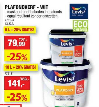 Hubo Plafondverf - Wit aanbieding