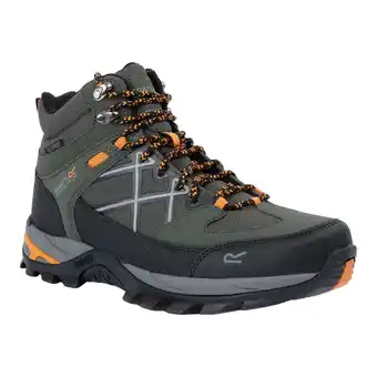 Decathlon Heren Samaris III wandelschoenen (Donker Khaki/Vos) aanbieding