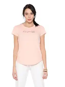 Decathlon Relaxed dames-T-shirt met korte mouwen aanbieding