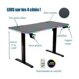 Electro Depot Bureau AMSTRAD LED gemotoriseerd aanbieding