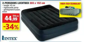 Hubo 2-persoons Luchtbed 203 X 152 Cm Intex aanbieding
