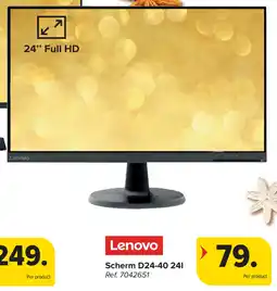 Carrefour Lenovo Scherm D24-40 241 aanbieding
