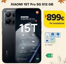 Carrefour XIAOMI 15T Pro 5G 512 GB aanbieding