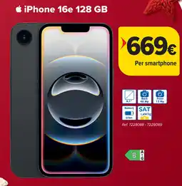Carrefour iPhone 16e 128 GB aanbieding
