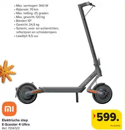 Carrefour Elektrische step E-Scooter 4 Ultra aanbieding