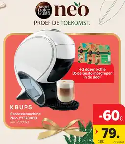 Carrefour Krups Espressomachine Neo YY5730FD aanbieding