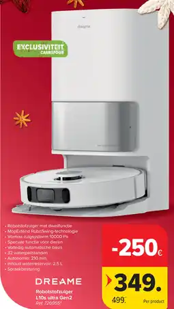 Carrefour Dreame Robotstofzuiger L10s ultra Gen2 aanbieding