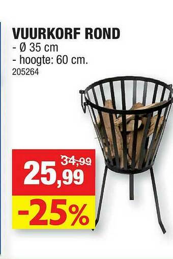 Hubo Vuurkorf Rond aanbieding