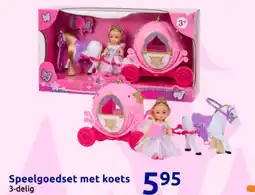 Action Speelgoedset met koets aanbieding