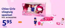 Action Chloe Girlz vliegtuig speelset aanbieding