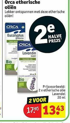Kruidvat Orca Etherische Oliën aanbieding