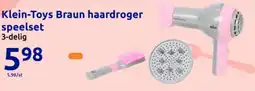 Action Klein-Toys Braun haardroger speelset aanbieding