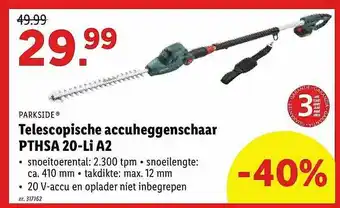 Lidl Telescopische Accuheggenschaar aanbieding