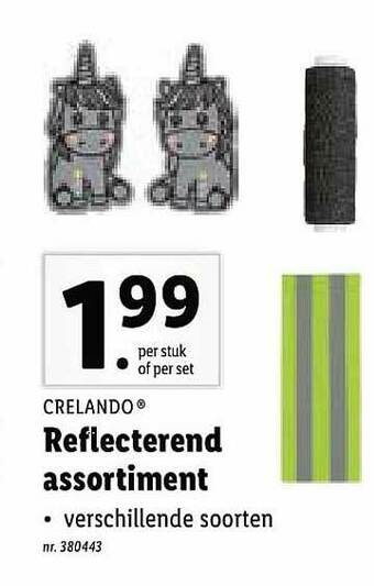 Lidl Reflecterend Assortiment aanbieding