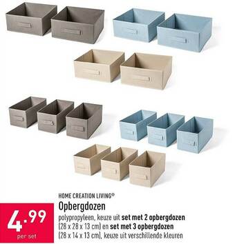 ALDI Opbergdozen aanbieding