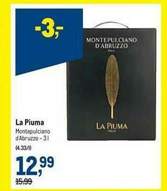 Makro La Piuma Montepulciano D Abruzzo aanbieding