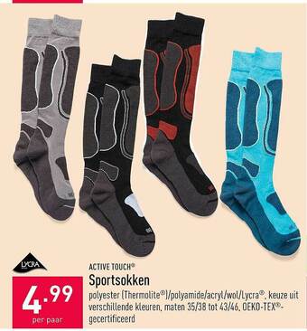 ALDI Sportsokken aanbieding