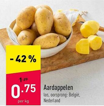 ALDI Aardappelen aanbieding