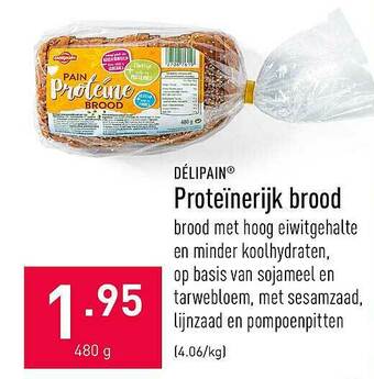ALDI Proteinerijk Brood aanbieding