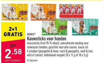ALDI Kauwsticks Voor Honden aanbieding