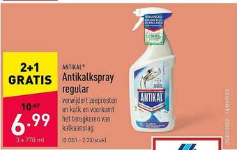 ALDI Antikalkspray Regular aanbieding