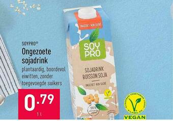 ALDI Ongezoete Sojadrink aanbieding