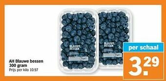 Albert Heijn Ah blauwe bessen aanbieding