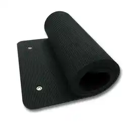 Decathlon Pro Fitnessmat - Oefenmat - 140x60x1,5cm - Zwart aanbieding