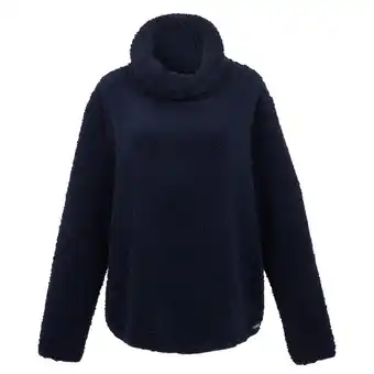 Decathlon Dames Ria Fluffy Overhead Fleece Top (Marine) aanbieding