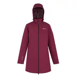 Decathlon Dames Tamlin geïsoleerde waterdichte jas (Donker Pimento) aanbieding