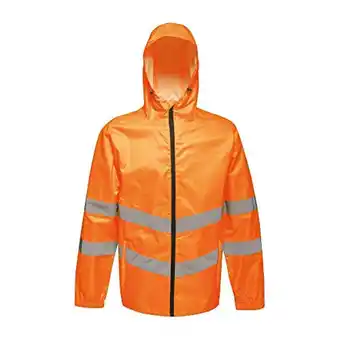 Decathlon Unisex Hi Vis Pro Packaway Reflecterende Work Jacket (Oranje) aanbieding