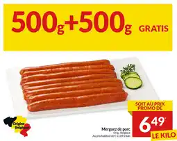 Intermarché Merguez de porc aanbieding