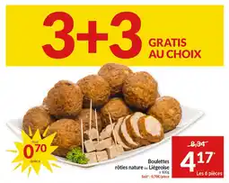 Intermarché Boulettes rôties nature ou Liégeoise aanbieding