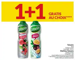 Intermarché Teisseire en Matthieu Teisseire aanbieding