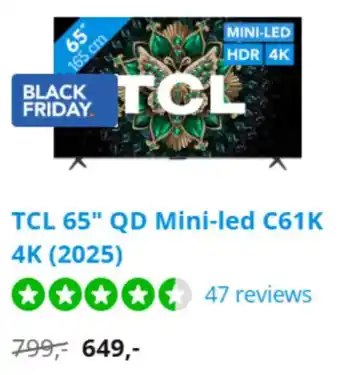 TCL QD Mini-led C61K 4K (2025)