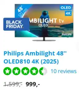 Coolblue Philips Ambilight OLED810 4K (2025) aanbieding