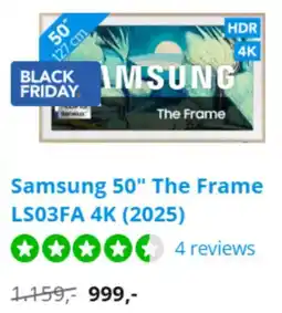 Coolblue Samsung The Frame LS03FA 4K (2025) aanbieding