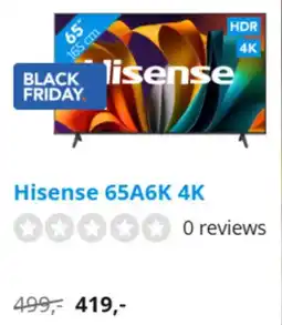Coolblue Hisense 65A6K 4K aanbieding