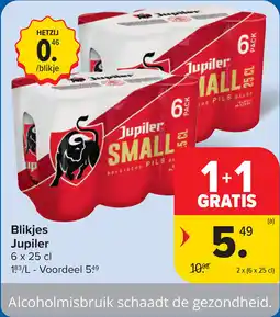 Carrefour Blikjes Jupiler aanbieding