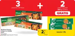 Carrefour Bouillons Finesse, Original en Keteltje Knorr aanbieding