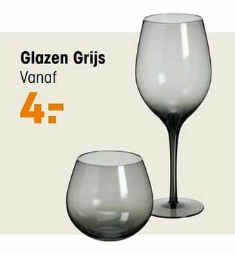 Kwantum Glazen grijs aanbieding
