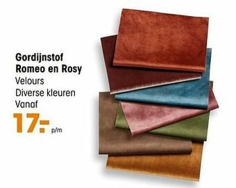 Kwantum Gordijnstof romeo en rosy aanbieding