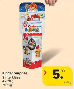 Carrefour Kinder Surprise Sinterklaas aanbieding
