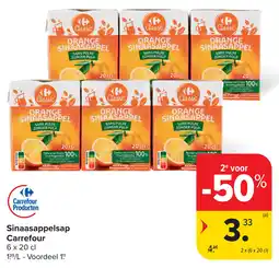 Carrefour Sinaasappelsap Carrefour aanbieding
