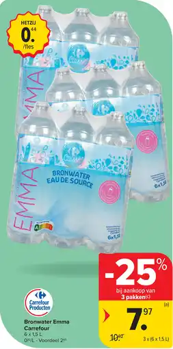 Carrefour Bronwater Emma Carrefour aanbieding