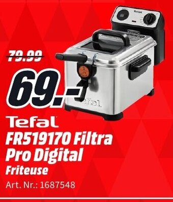 MediaMarkt Tefal FR519170 Filtra Pro Digital Friteuse aanbieding